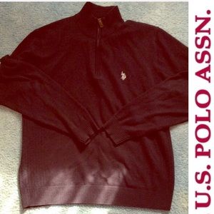 Men’s Polo Assn black sweater LN size: large